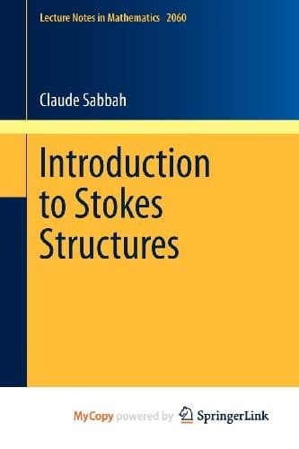 Tapa de Introduction to Stokes Structures