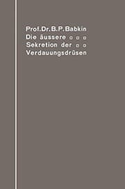 Tapa de Die äußere Sekretion der Verdauungsdrüsen