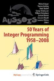 Tapa de 50 Years of Integer Programming 1958-2008