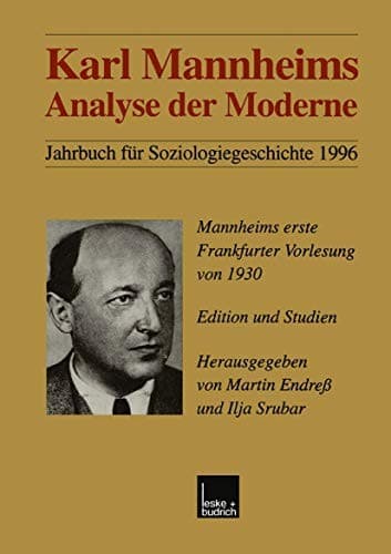 Tapa de Karl Mannheims Analyse der Moderne