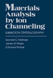 Tapa de Materials analysis by ion channeling