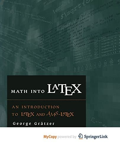 Tapa de Math into LATEX