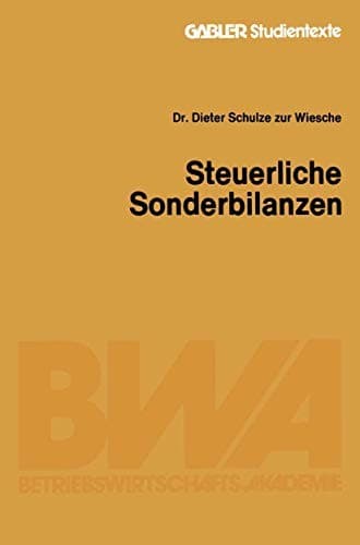 Tapa de Steuerliche Sonderbilanzen
