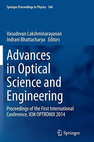 Tapa de Advances in Optical Science and Engineering