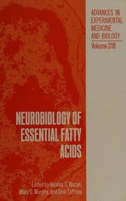 Tapa de Neurobiology of essential fatty acids