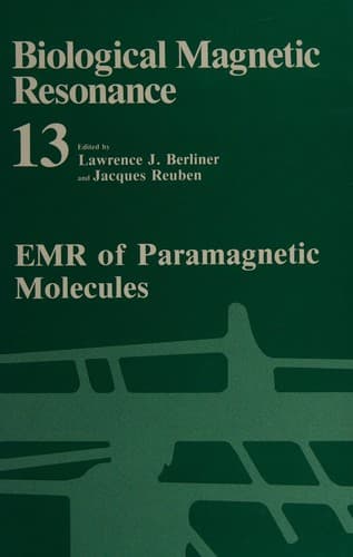 Tapa de Biological magnetic resonance