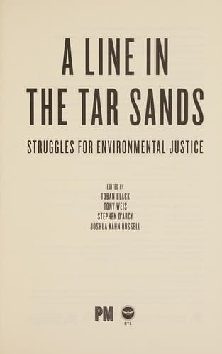 Tapa de A line in the tar sands