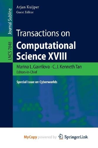 Tapa de Transactions on Computational Science XVIII
