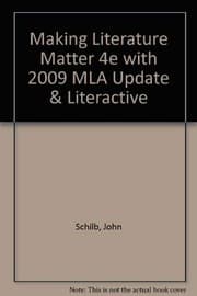 Tapa de Making Literature Matter 4e with 2009 MLA Update & LiterActive