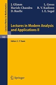 Tapa de Lectures in Modern Analysis and Applications II