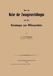 Tapa de Über die Natur der Zwangsvorstellungen und ihre Beziehungen zum Willensproblem