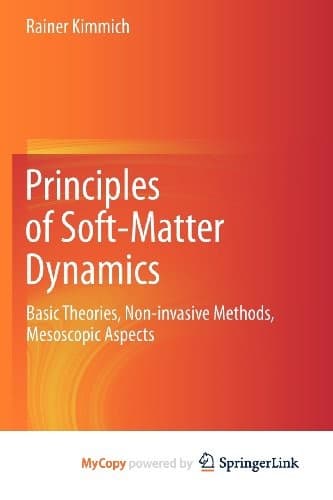 Tapa de Principles of Soft-Matter Dynamics