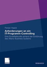 Tapa de Anforderungen an ein IT-Programm-Controlling
