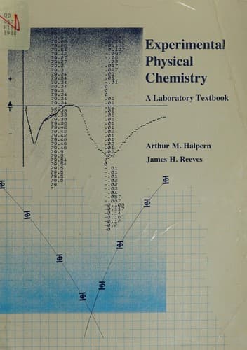 Tapa de Experimental physical chemistry