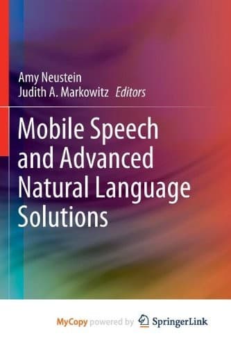 Tapa de Mobile Speech and Advanced Natural Language Solutions