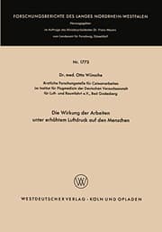 Tapa de Die Wirkung der Arbeiten unter erhöhtem Luftdruck auf den Menschen