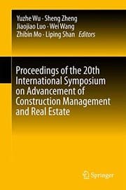 Tapa de Proceedings of the 20th International Symposium on Advancement of Construction Management and Real Estate