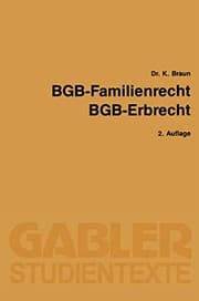 Tapa de Bgb - Familienrecht, Bgb - Erbrecht