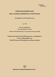 Tapa de Fadenspannungen beim Naßringspinnen von Bastfasern in ihrer Abhängigkeit von Fadenführung und Gestaltung von Ring und Läufer