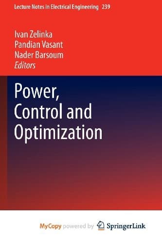 Tapa de Power, Control and Optimization