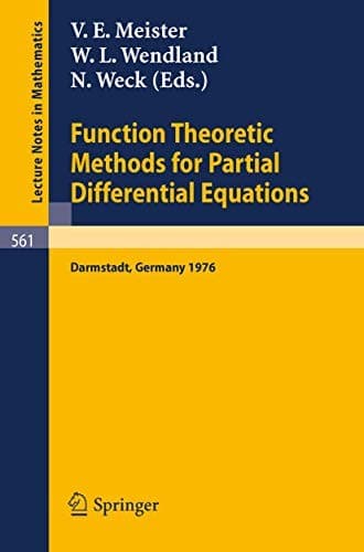 Tapa de Function Theoretic Methods for Partial Differential Equations