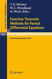 Tapa de Function Theoretic Methods for Partial Differential Equations
