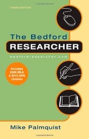 Tapa de The Bedford Researcher with 2009 MLA and 2010 APA Updates