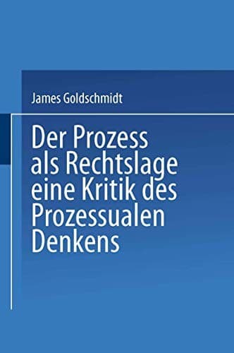 Tapa de Der Prozess als Rechtslage