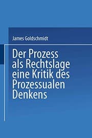 Tapa de Der Prozess als Rechtslage