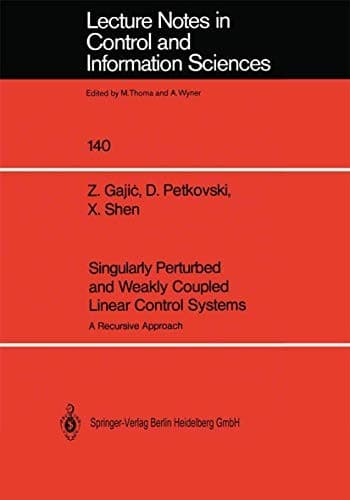 Tapa de Singularly Perturbed and Weakly Coupled Linear Control Systems