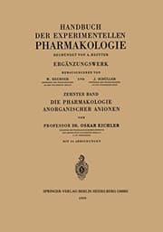 Tapa de Die Pharmakologie Anorganischer Anionen
