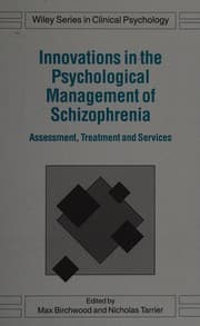 Tapa de Innovations in the psychological management of schizophrenia