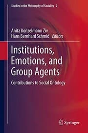 Tapa de Institutions, Emotions, and Group Agents