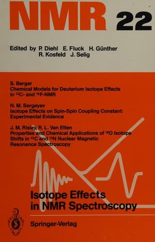 Tapa de Isotope effects in NMR spectroscopy