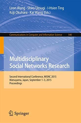 Tapa de Multidisciplinary Social Networks Research