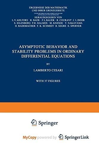 Tapa de Asymptotic Behavior and Stability Problems in Ordinary Differential Equations