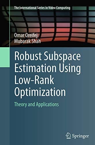 Tapa de Robust Subspace Estimation Using Low-Rank Optimization