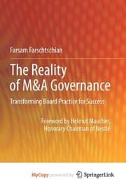 Tapa de The Reality of M&A Governance