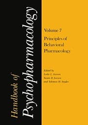Tapa de Handbook of Psychopharmacology : Volume 7