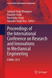 Tapa de Proceedings of the International Conference on Research and Innovations in Mechanical Engineering