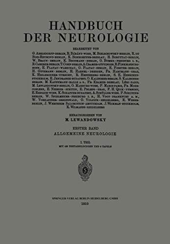 Tapa de Handbuch der Neurologie