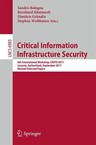 Tapa de Critical Information Infrastructure Security
