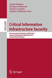 Tapa de Critical Information Infrastructure Security