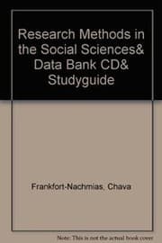 Tapa de Research Methods in the Social Sciences& Data Bank CD& Studyguide