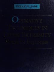 Tapa de Operative techniques in upper extremity sports injuries