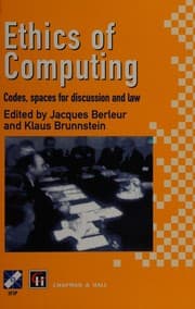 Tapa de Ethics of computing