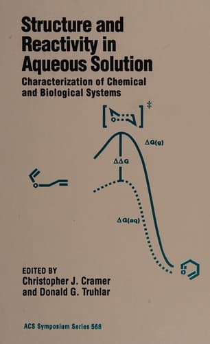 Tapa de Structure and reactivity in aqueous solution