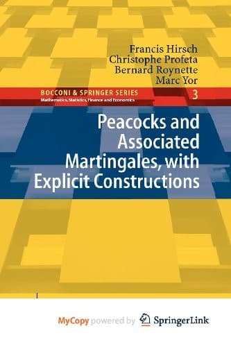 Tapa de Peacocks and Associated Martingales, with Explicit Constructions
