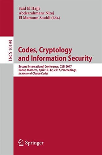 Tapa de Codes, Cryptology and Information Security