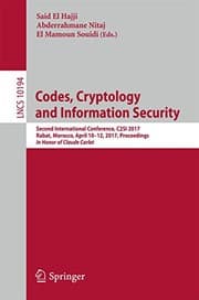 Tapa de Codes, Cryptology and Information Security
